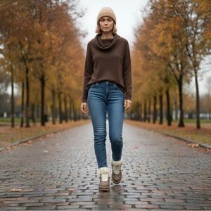 NIB Montelliana 1965 Aurora Shearling Hiking  Boots Size 39 $615.00